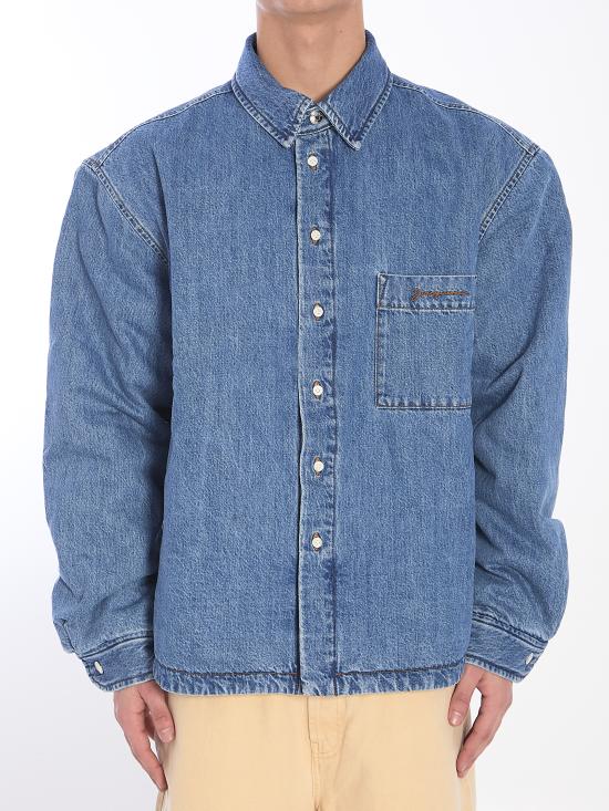 JACQUEMUS Men Long Tops 245DE034 LIGHT BLUE