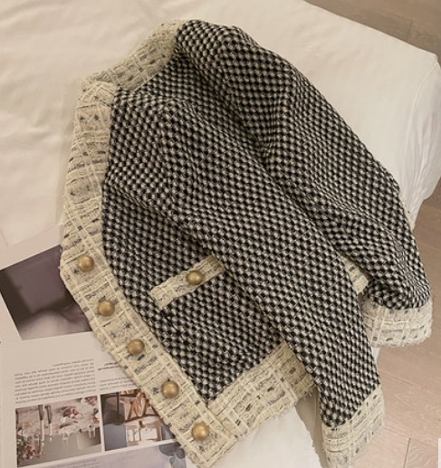 ジャケット 長袖 襟付き かわいい 大人可愛い きれいめ 上品 おしゃれ お洒落 大人可愛い 大人女子 クール モード系 千鳥格子 秋 冬 20代 30代 レディース 女性用 ビジネス OL デート