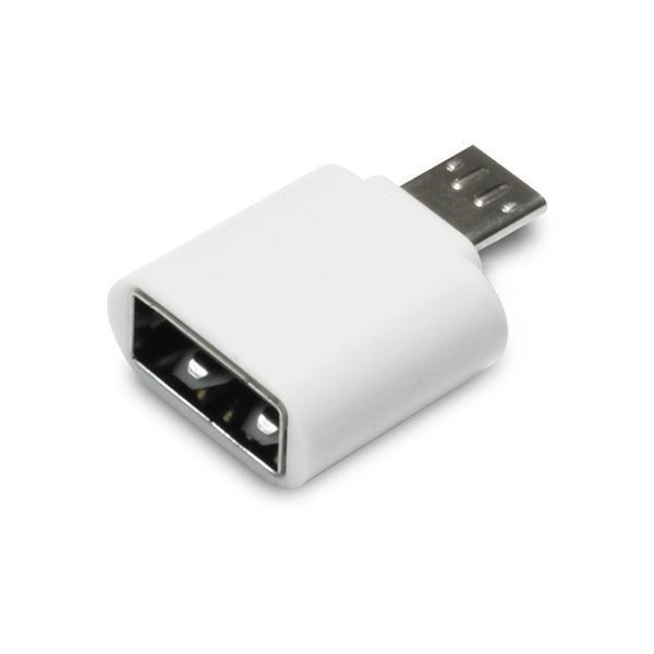 （まとめ）日本トラストテクノロジー OTG USB（A）MicroUSB変換コネクター（ホワイト） OTGU2M-WH5セット