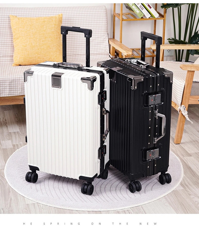 キャリーケース 超軽量 アルミサッシ製 韓国 スーツケース ユニバーサルホイール 大サイズ大容量スーツケース TSAロック　かわいい 可愛い キャリーケース 男女兼用