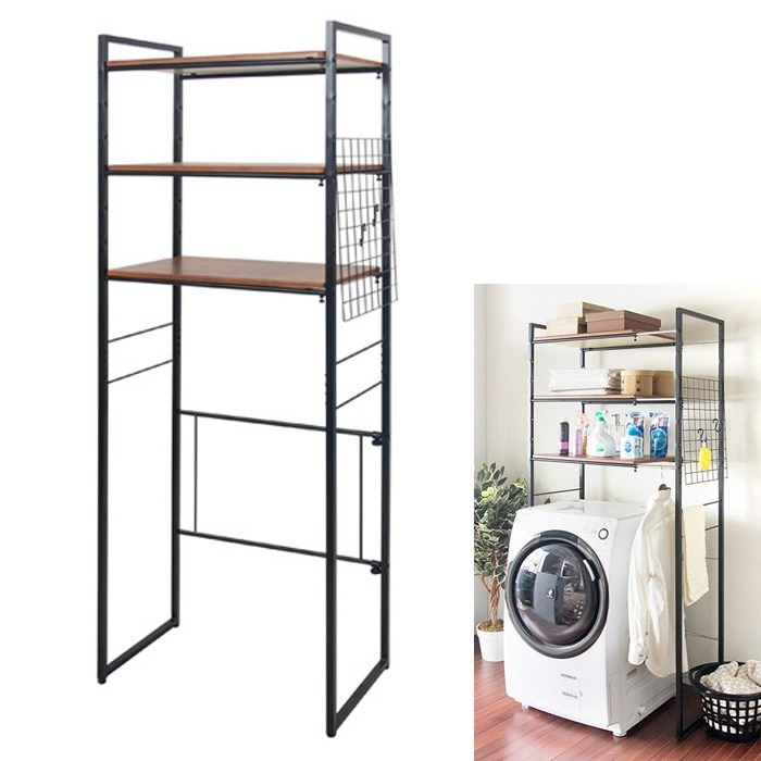 ランドリーラック Rizo リソ SH-X6590-BK ブラック