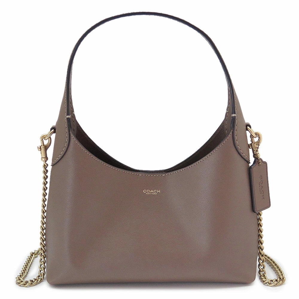 ショルダーバッグ レディース ブルックリン ハンドバッグ レザー ダークストーン ブラウン系 CW614 B4CBD