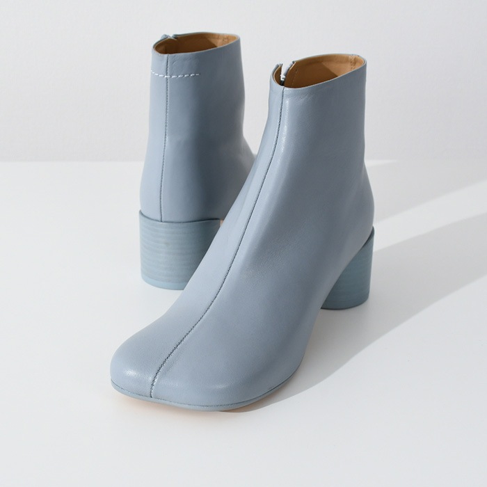 MM6 エムエムシックス メゾン マルジェラ ブーツ アンクルブーツ アナトミックブーツ S59WU0234 P3628 レディース ライトブルー 本革 人気 おすすめ
