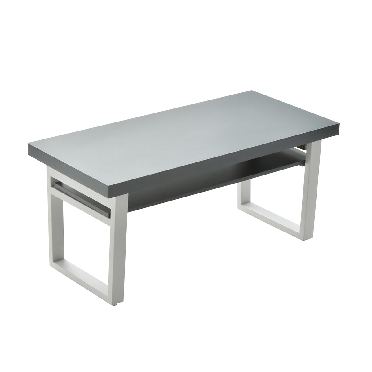 Noko 带搁板的折叠桌【深灰色】