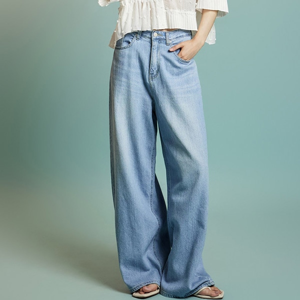 PJ589 ワイド ジーンズ