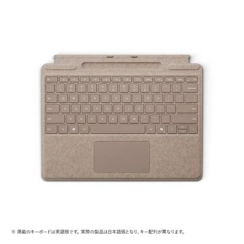 Microsoft 8XA-00163 Surface Pro キーボード(ペン収納付き/スリム ペン別売り) タイプ カバー デューン
