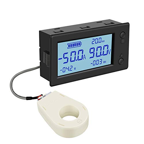 DROK DC 0-300V 200A STN LCDディスプレイ デジタルマルチメータ 電圧 アン