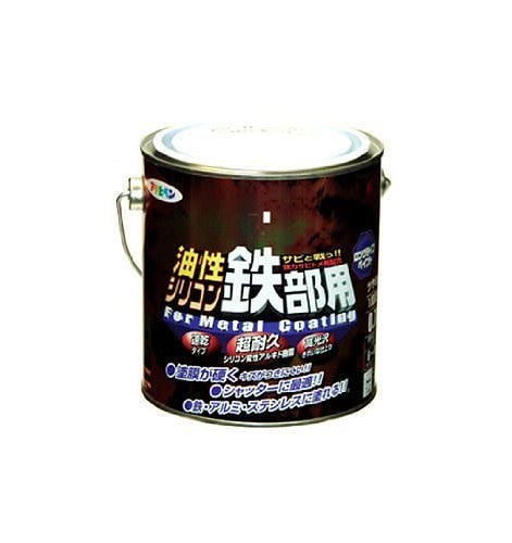 （まとめ買い）油性シリコン鉄部用 0.7L グリーン [x3缶セット]