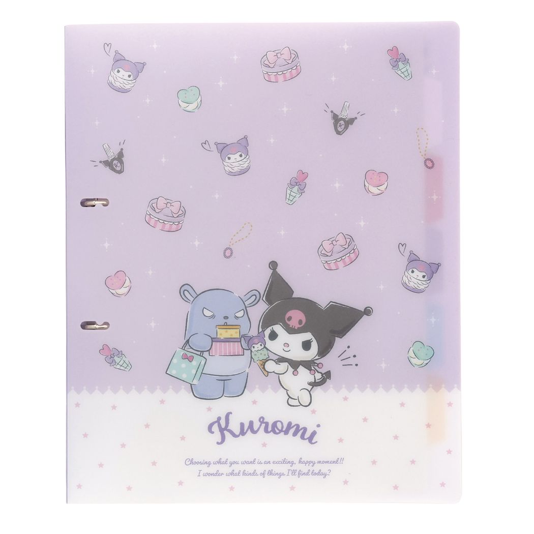 Qoo10] サンリオ クロミ バインダー 2穴ファイルA4サイ : 文具