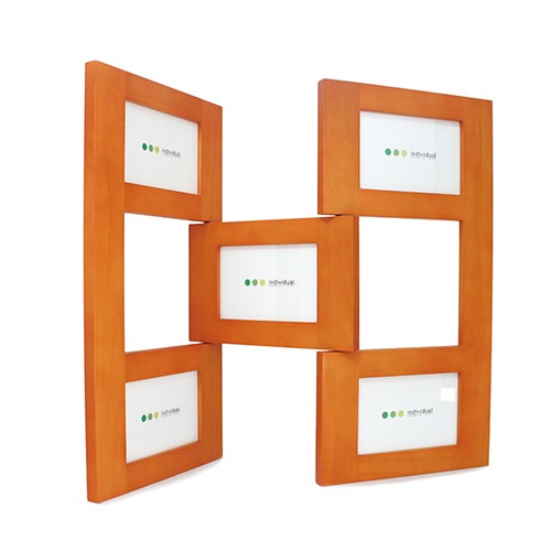 木製フレーム　じゃばら型フォトフレーム　アート　額縁　絵画　インテリア　リビング　ウッド　天然木　写真　プリント　ポストカード