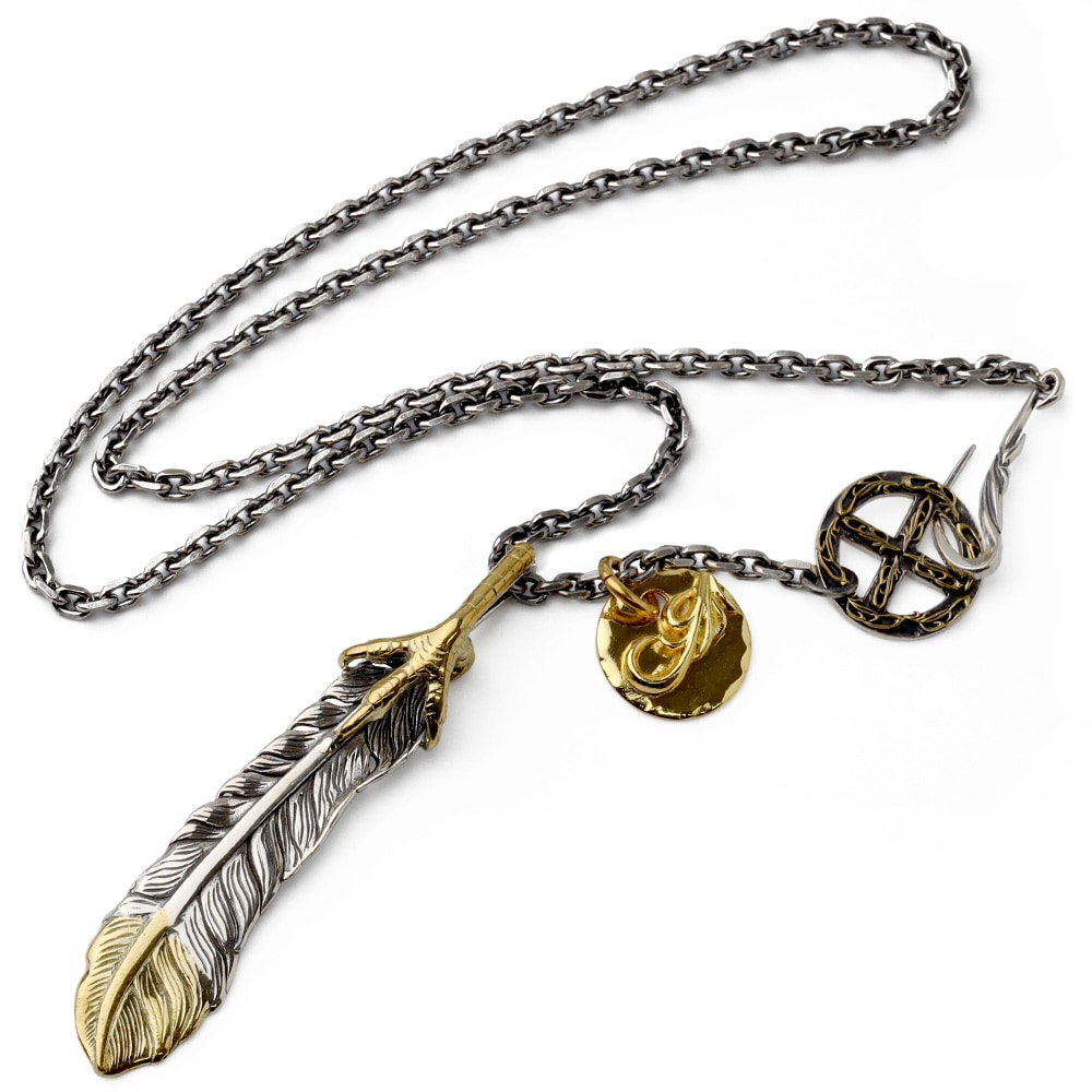 BFF 925 フェザーネックレス 先金金爪 [bffns014]