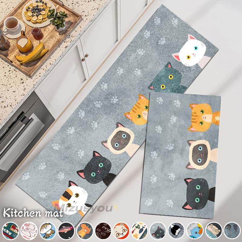 値引き中キッチンマット 洗える おしゃれ 北欧 かわいい オールシーズン 室内 屋内 おしゃれ 玄関マット ドアマット 吸水速乾キッチンマット 洗える おしゃれ