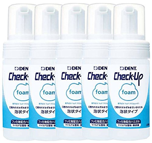 ライオン DENT . Check-up foam 100ｍｌ 5本 デント チェックアップ フォーム 医薬部外品