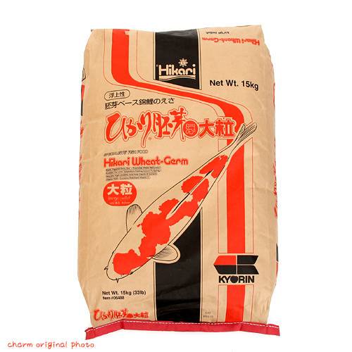 鯉の餌　ひかり胚芽　大粒（浮上性）１５ｋｇ　錦鯉　餌　飼料　お一人様１点限り　ＣＲＣ10―41―70―10―00