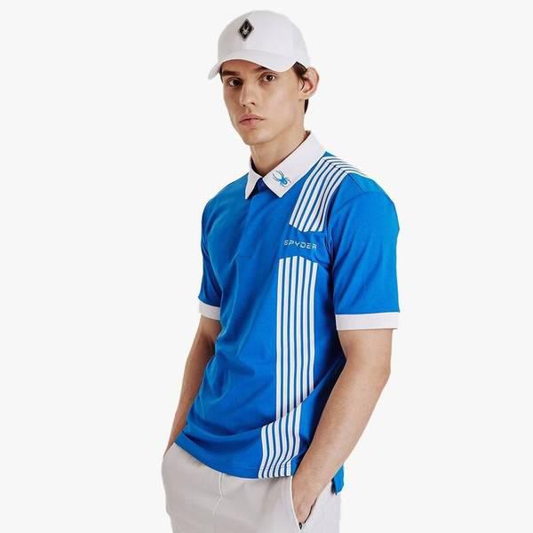 男性ゴルフ ロングラドパッドカラーTシャツ SPIMCNTS242MRBL 710044