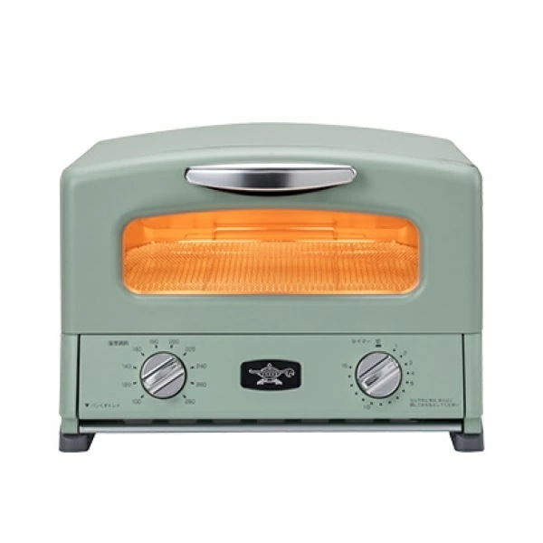 アラジン Aladdin グラファイト グリル & トースター 4枚焼き グリーン AGT-G13B-G 遠赤 調理器具 おすすめ 調理グッズ キッチングッズ 料理 お洒落 スタイリッシュ ピザ