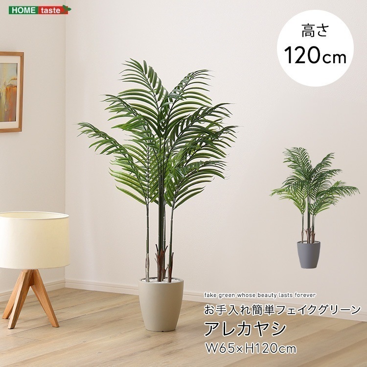 お手入れ簡単フェイクグリーン　アレカヤシ　Sサイズ(120cm)