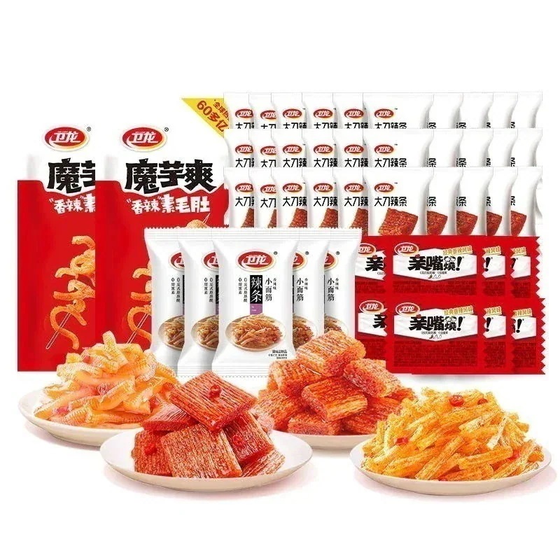 25福袋116袋中華人気のおやつ辣条ピリ辛いスナックコンニャク-ラーティアオ直接食食品中華人気お菓子