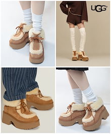 ESMEE LACE UP レースアップ ローヒール ブーツ・ブーティー [2カラー]