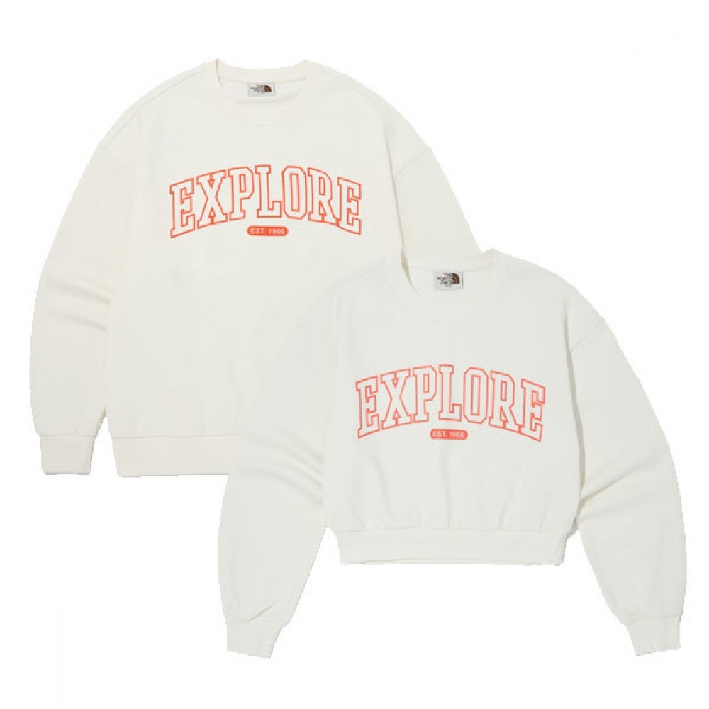 ノースフェイスエクスプロアスウェットシャツ CRE NM5MQ02K