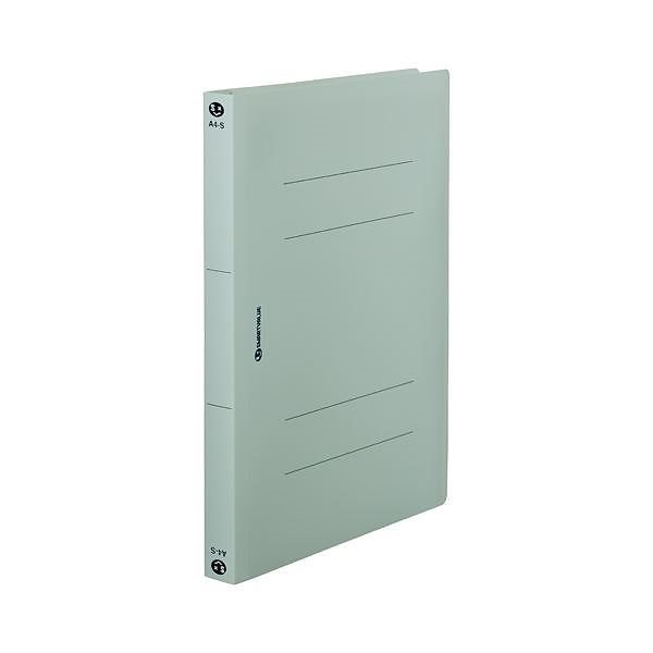 （まとめ） スマートバリュー PPフラットファイル厚綴A4S青10冊 D080J-BL[x5セット]