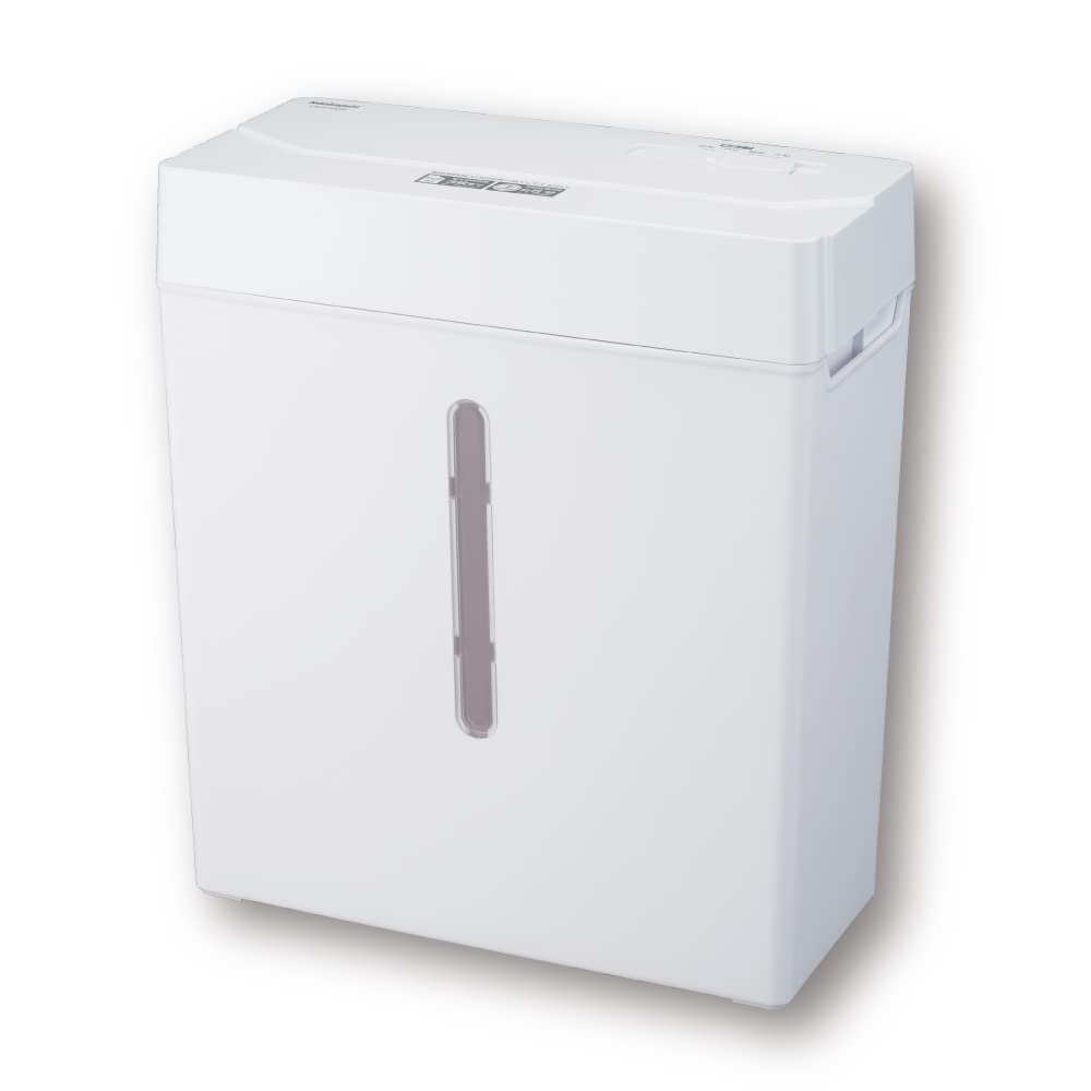 ナカバヤシ パーソナルシュレッダ マイクロカット 2×12mm 静音 ホワイト