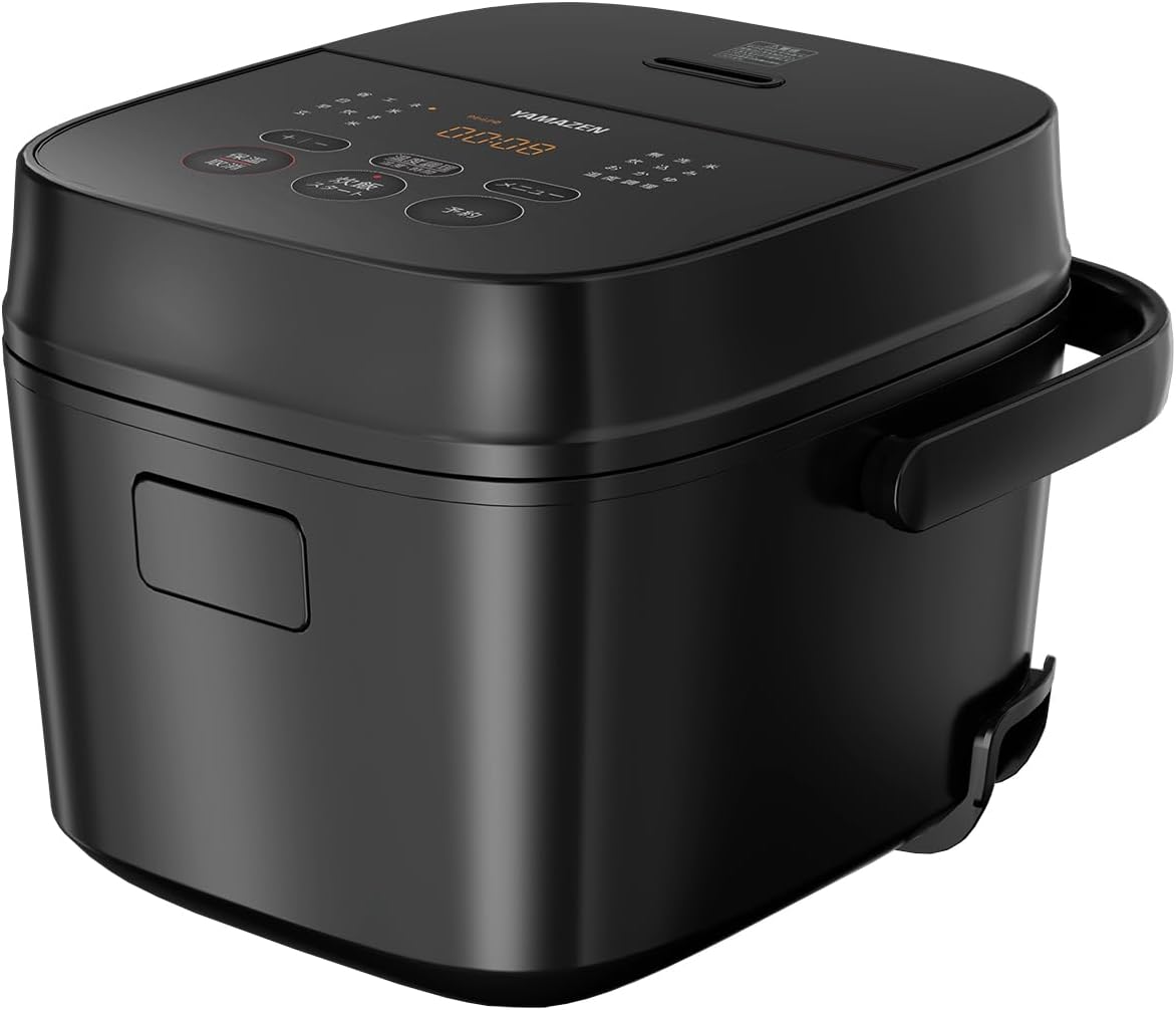 炊飯器 一人暮らし 3in1 3段階炊き分け マイコン 低温調理 無洗米モード 保温 タイマー ブラック