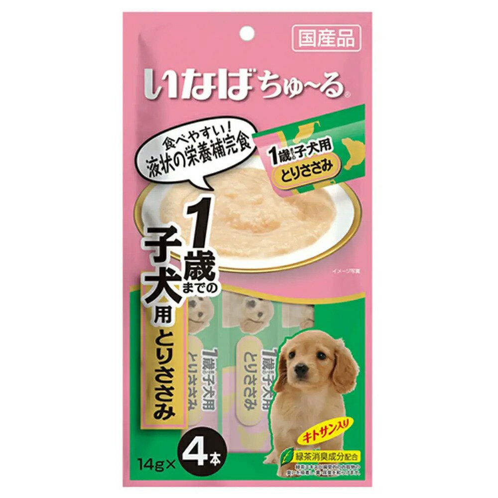 いなば　ちゅーる　１歳までの子犬用　とりささみ　１４ｇX４本X４８　ちゅーる　チュール　ＣＲＣ45―08―20―55―00