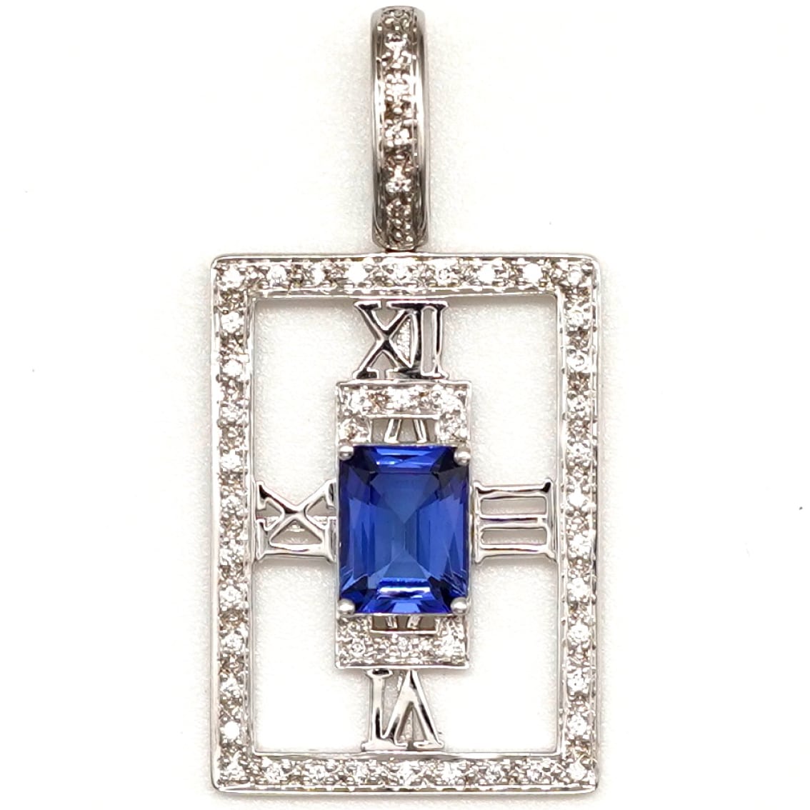 ゴルド ペンダントトップ/ネックレス 総重量:約6.2g K18WG T1.69ct D0.25ct