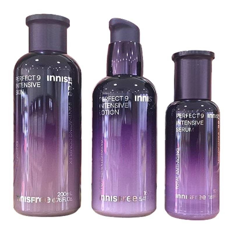 パーフェクト9 インテンシブ スキン200ml＋ローション160ml＋セラム50ml セット / 化粧水 乳液 美容液 スキンケア デイリーケア 保湿 セット