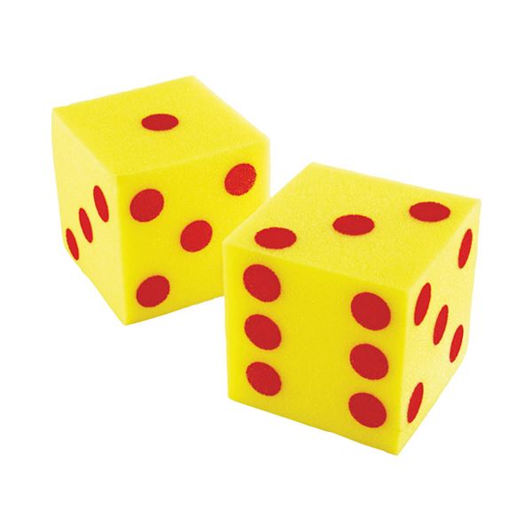 （まとめ）Learning Resources ジャイアントスポンジサイコロさいの目[x3セット]