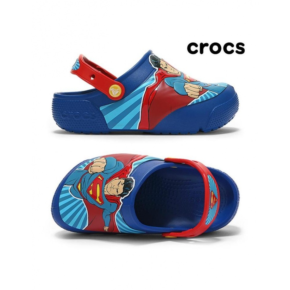 クロックスキッズスーパーマンライトクロッグ 205515-4GX