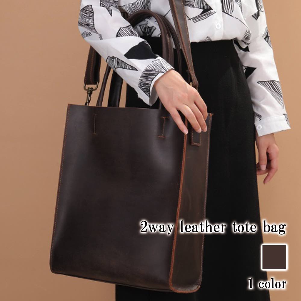 トートバッグ レディース 2wayレザートートバッグ 縦型 2WAY 小さめ バッグ ビジネス レザー革 肩掛け A4 ショルダーバッグ 本革 ミニトート 軽量 秋 革 通勤 キャンバス 黒 ナイロン