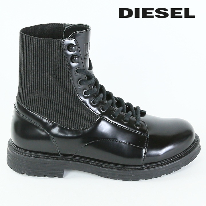 レザーコンバットブーツ 靴 メンズ D-ALABHAMA BT 牛革 本革 レースアップ die-m-k-f8-008