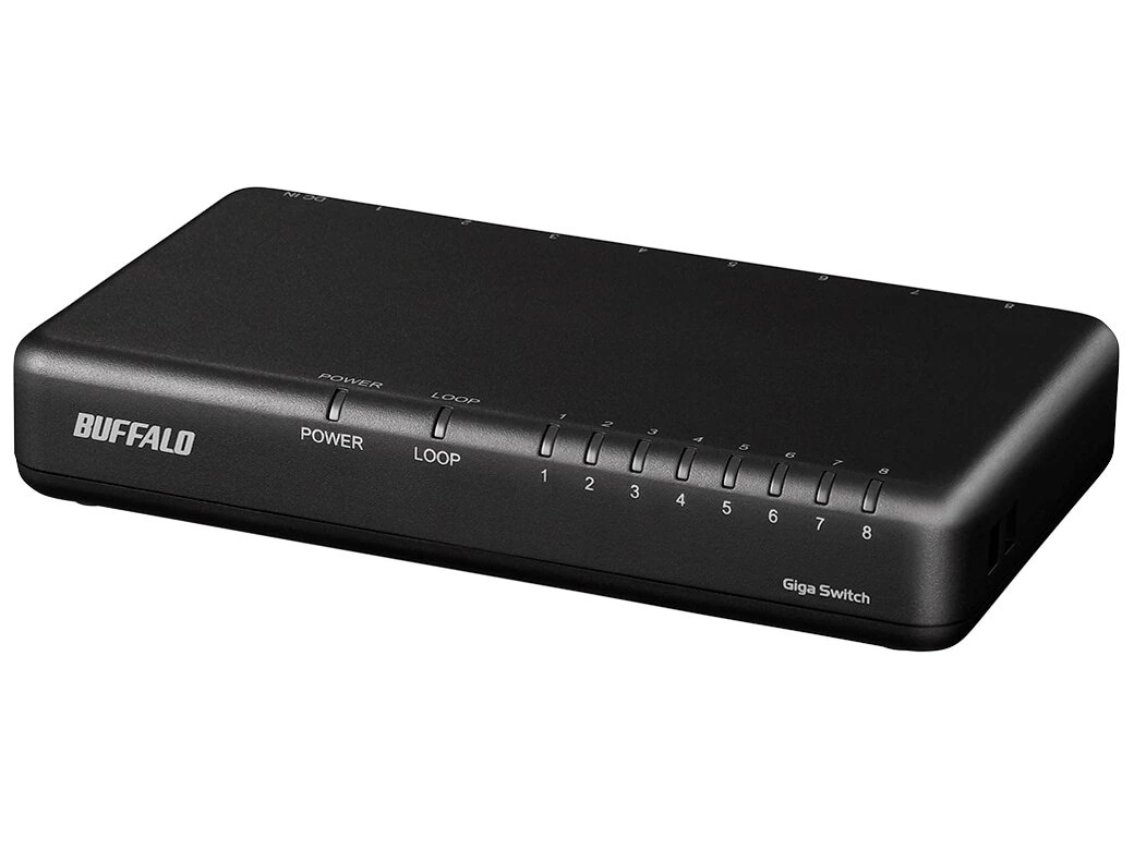 LSW6-GT-8EPL/BK [ブラック] スイッチングハブ(8ポート)