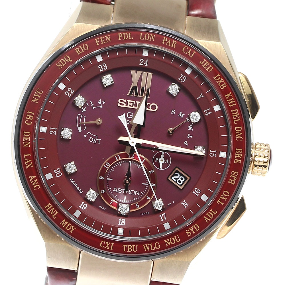 箱・保証書付き【SEIKO】セイコー アストロン エグゼクティブライン 10Pダイヤ SBXB158/8X53-0BA0 ソーラー電波 メンズ_741318【中古】 117,800円