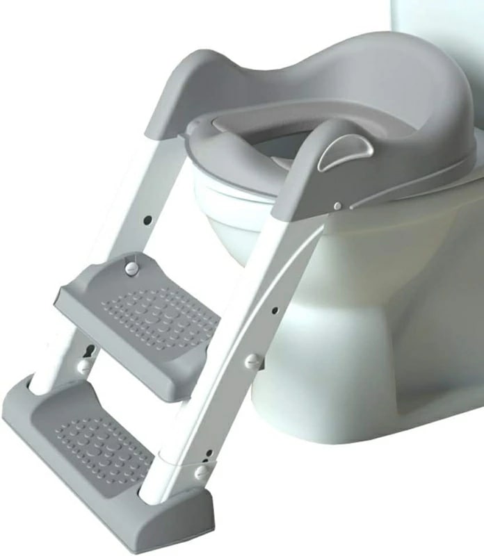 最新 子供用 補助便座 トイレトレーナー トイレトレーニング 補助便座 おまる 柔らかいクッション 尿がしぶき防止 折りたたみ 取外し可能 ステップ式 ベビー 踏み台