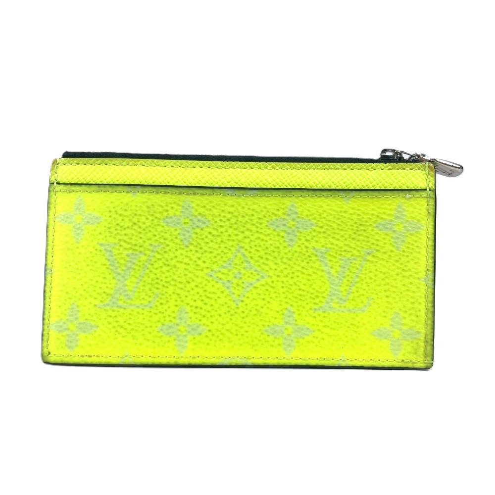 コインケース M30950 コインカード・ホルダー タイガラマ カードケース 名刺入れ パスケース 財布 フラグメントケース タイガレザー イエロー
