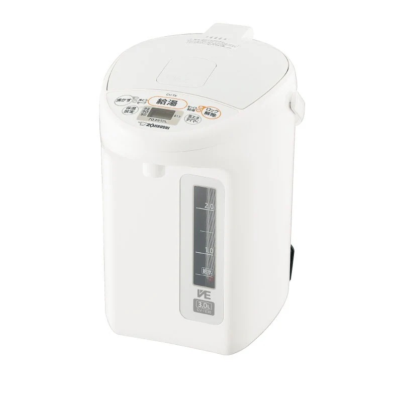 ZOJIRUSHI(象印) 3.0L マイコン沸とうVE電気まほうびん 『優湯生(ゆうとうせい)』 CV-TE30-WA (ホワイト)