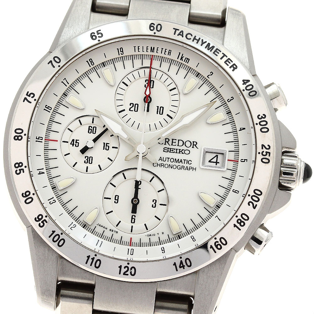 セイコー SEIKO GCBP999/6S78-0A20 クレドール フェニックス クロノグラフ 自動巻き メンズ 良品 _894583【中古】 140,450円