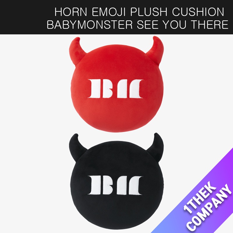 （HORN EMOJI PLUSH CUSHION）BABYMONSTER SEE YOU THERE OFFICIAL MD