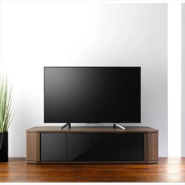 テレビ台 ローボード テレビボード キャビネット サイドボード リビングボード おしゃれ コーナー ブラウン 木目 テレビラック 幅1488mm 65型まで対応