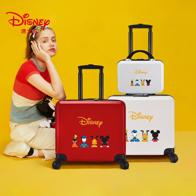 【3日間送信】ディズニー子供スーツケース女の子座ることができる学生パスワードスーツケース男性かわいい漫画赤ちゃんスーツケース