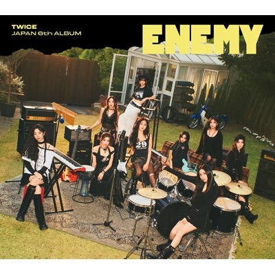 タワーレコード特典付き TWICE ENEMY CD+3つ折りポスター+3cut photo+ステッカー+歌詞ブックレット+トレーディングカード 初回限定盤B 新品未開封
