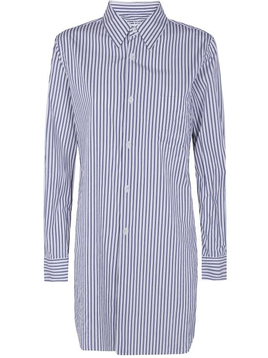 COMME DES GARCONS Women Shirts RQ B005 WHITE NAVY SAX