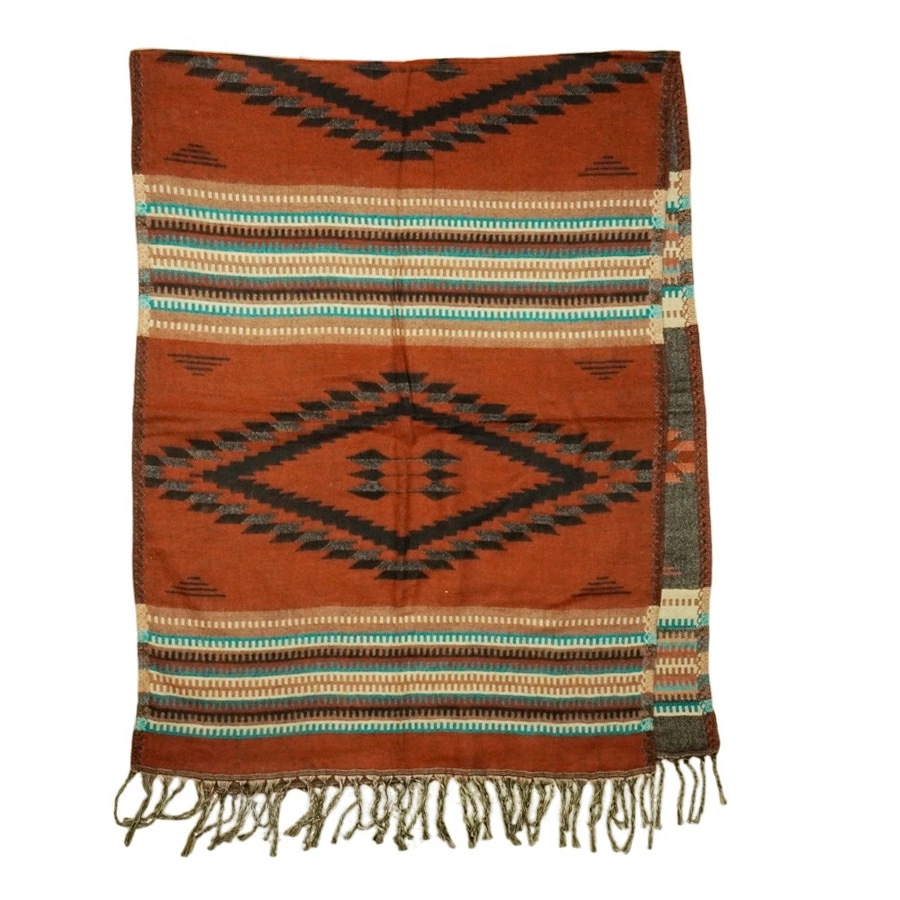 男女兼用 ストールEL PASO SADDLEBLANKET エルパソ サドルブランケットSOUTHWEST STYLE WRAP 27x72サウスウエスト スタイル