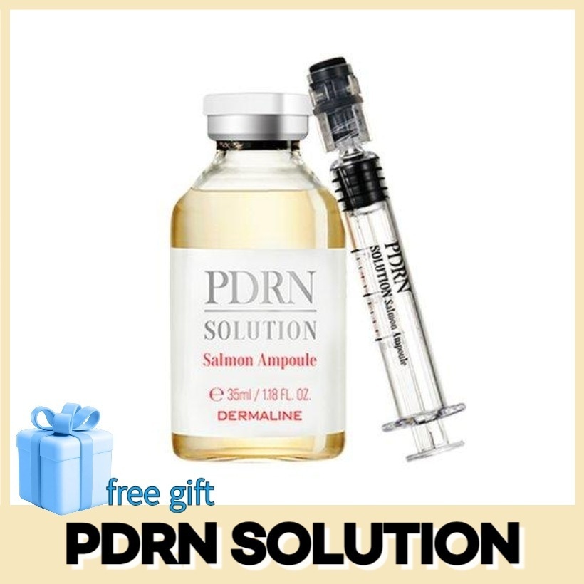 PDRNソリューション サルモンアンプル 35ml/サーモン PDRN 10,000ppm配合/肌バリア強化/肌保湿弾力増加 +Free Gift (マスクパック)