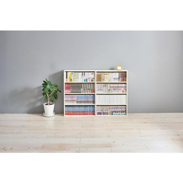 本棚 大容量 おしゃれ cdラック コミックラック 漫画収納 dvdラック 木目 ウォールラック 棚 収納棚 薄型 スリム 60cm 2点セット