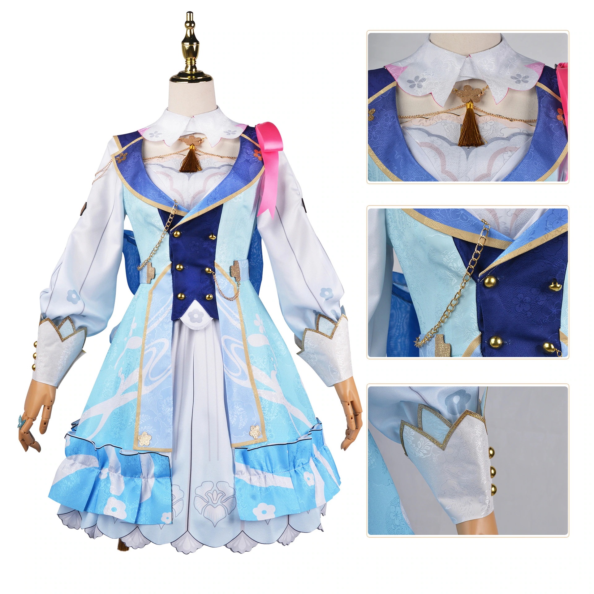 元神cos花時から手紙cos神里綾華新スキンロリ姫女装ワンピースコスプレ服