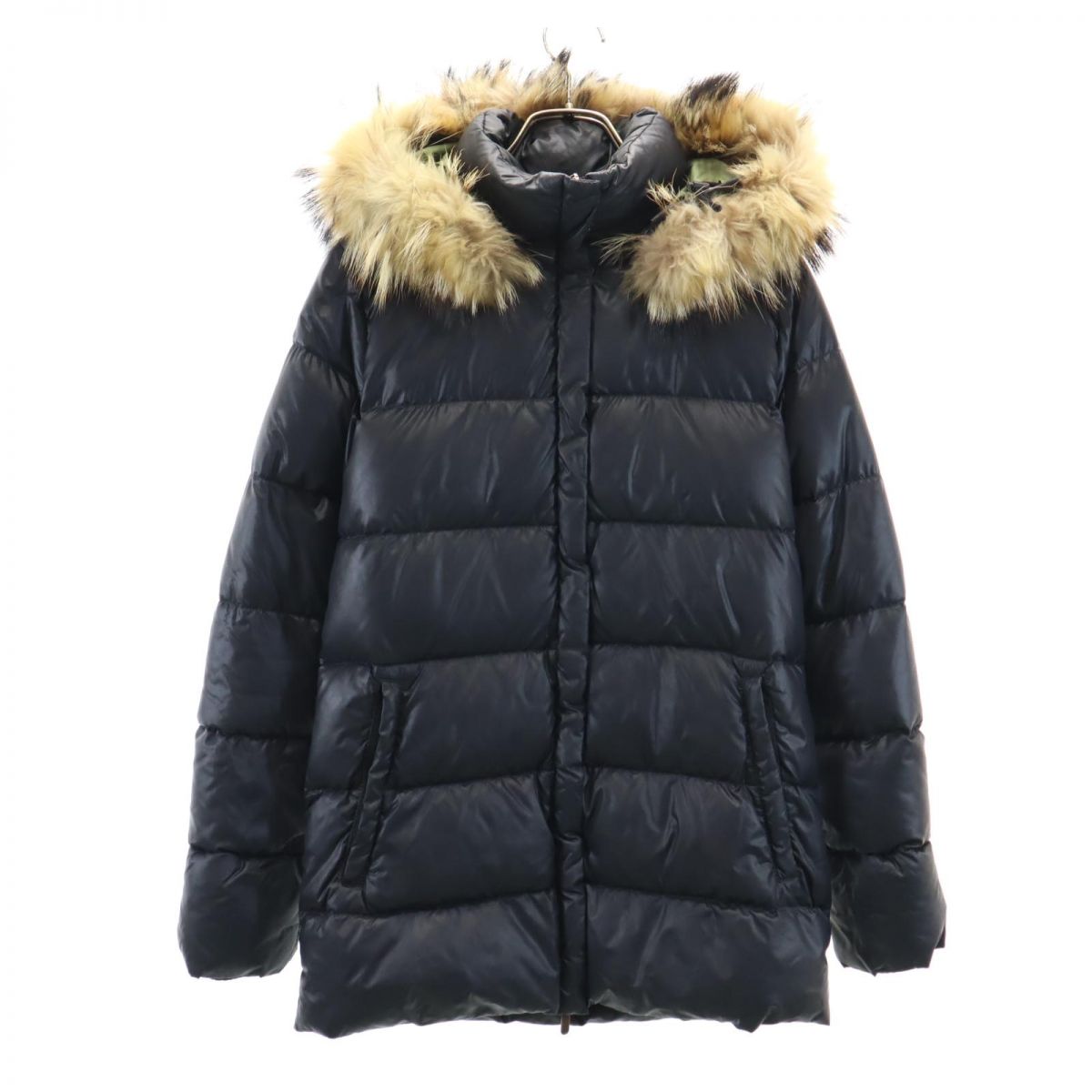 ダウンコート 40 黒 レディース